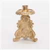 CCG-152-8 ORNATE 8" BRASS ALTAR CANDLESTICK