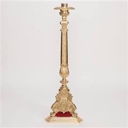 CCG-152PAS ORNATE BRASS PASCHAL CANDLESTICK