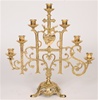 CCG-170   I.H.S. - SACRED HEART 7 LIGHT CANDELABRA