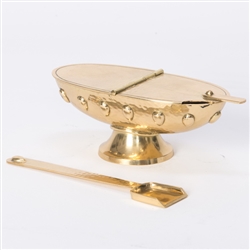 CCG-172B Cathedral Incense Boat and Spoon