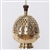 LARGE BRASS CATHEDRAL CENSER WITH SINGLE CHAIN