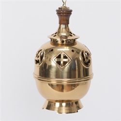 solid brass single chain Censer CCG-179