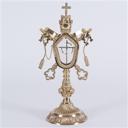 CCG-246 BRASS VATICAN PAPAL RELIQUARY