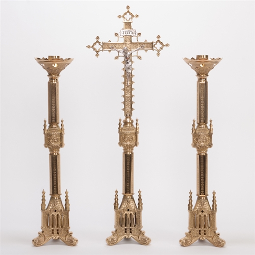 CCG-34 Traditional Ornate Gothic Candlestick