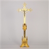 TRADITIONAL GOTHIC GOLD PLATED GOTHIC ALTAR CROSS