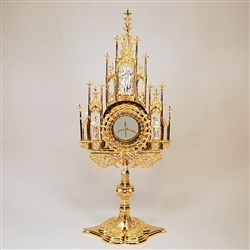 FINE  ORNATE FRENCH GOLDPLATED MONSTRANCE