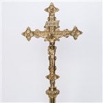 PROCESSIONAL CROSS WITH BRASS CORPUS