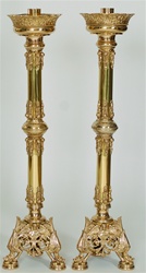 Ornate Altar Height Candlesticks (42 1/2" ht.)