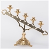 SOLID BRASS  5 Light Candelabra