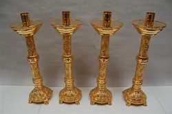 Fine Ornate Candlestick - All Goldplated
