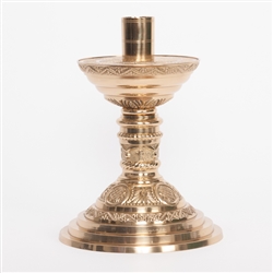 CCG-98SH ORNATE BRASS ALTAR CANDLESTICK