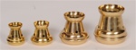 BOVE' STYLE 2" BRASS CANDLE FOLLOWER