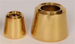 SMOOTH 1-1/2" BRASS CANDLE FOLLOWER
