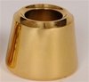 SMOOTH 3" BRASS CANDLE FOLLOWER