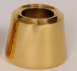 SMOOTH 3" BRASS CANDLE FOLLOWER