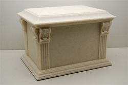 CAST MARBLESQUE MEMORIAL STYLE CREMATION URN