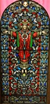 Christ the King  Antique Stained Glass Window