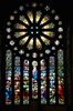 Antique German Stained Glass Window,
