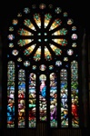 Antique German Stained Glass Window,