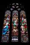 Antique German Stained Glass Window,