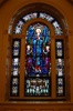 SG-391,Antique, Mary  & Immaculate Conception stained glass window