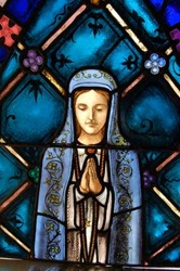 SG-410,  "Our lady of Fatima" Stained glass window