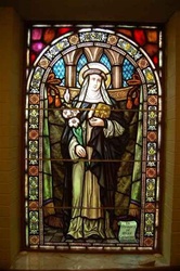 SG-412, "St. Catharine of Sienna" Stained glass window