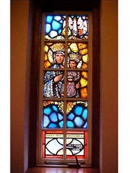 SG-432, Our Lady of Czestahowa Stained Glass Window
