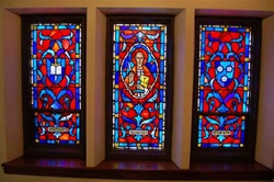 SG-434, St. Paul 3 panel set- Stained Glass Window