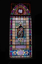 SG-436, Angel of God-100 Year old Stained Glass Window