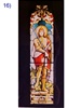 SG-444, The saints #16 -100 Year old Antique Church Stained Glass Window