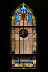 SG-463, St. Anthony - Traditional Antique Church Stained Glass Window