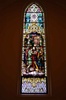 SG-473  "St. John Gualbert"  Antique German Stained Glass Window