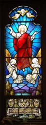 SG-491  Mayer of Munich Stained Glass Window #12 of 20- The Ascension of Jesus