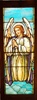 Praying Angel Antique Stained Glass Window, By J&R Lamb Studios - Circa 1905