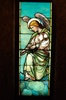 Angel With Scepter, Antique Stained Glass Window By J&R Lamb Studios.