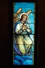 Adoring Angel, Antique Stained Glass Window By J&R Lamb Studios.