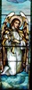 Angel with Zither Antique Stained Glass Window, By J&R Lamb Studios - Circa 1905