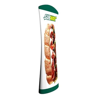 BOW Brandcusi Curved Tension Fabric Banner Stand