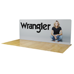 20ft Waveline Straight Tension Fabric Display Backwall