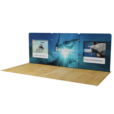 20ft Waveline Orca BASIC Backwall Display Kit