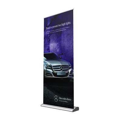 Easy Graphic Swap Telescoping Banner Stand