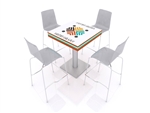 8-port Charging Station Square Meeting Table