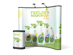 8ft ENERGY Curved Full Mural Pop Up Kit