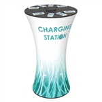 8-port Charging Station Tension Fabric Round Table