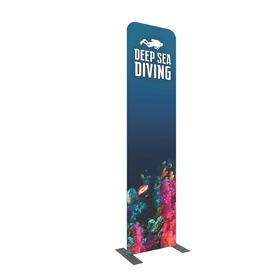 23.5" Formulate Straight Double Sided Fabric Banner Stand