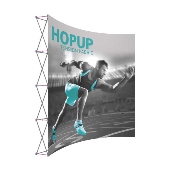 10-Foot Hopup Extra Tall Curved Tension Fabric Pop-Up