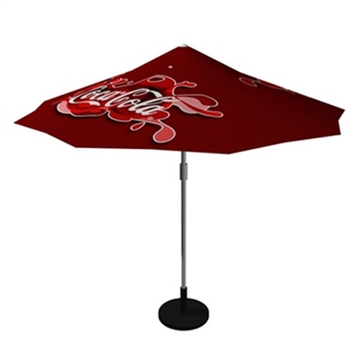 Trade show promotional umbrellas - available in Off-white, Green or Burgundy
