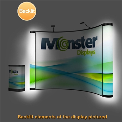 10ft ENERGY Backlit Pop Up Kit with End Caps