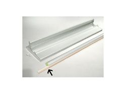 48"W Plastic Strips for Mounting Graphic  to T100